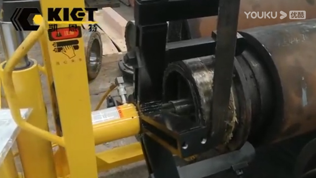 50噸自動(dòng)升降式電動(dòng)液壓拔輪器用于鋼廠軋輥軸承拆卸